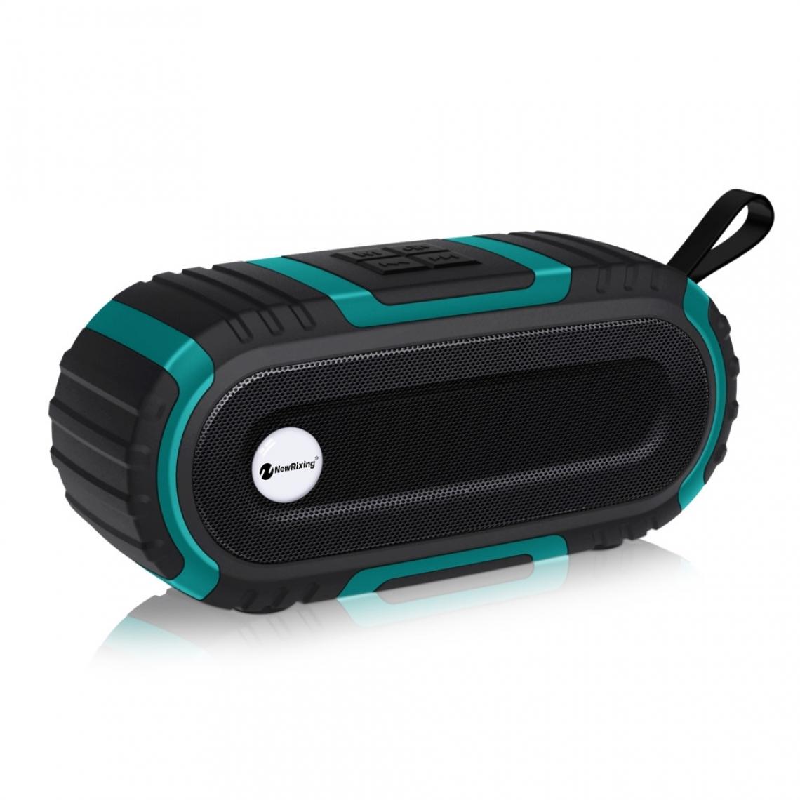 Wewoo - Enceinte Bluetooth NR5016 Haut-parleur portable sans fil stéréo Son 10W Musique Subwoofer ColonneCarte de Support TFFM Vert - Enceinte PC