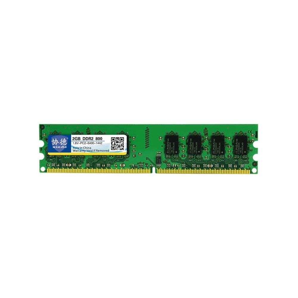 Wewoo - Mémoire vive RAM DDR2 800 MHz 2 Go Module de à compatibilité totale pour PC bureau - RAM PC Fixe