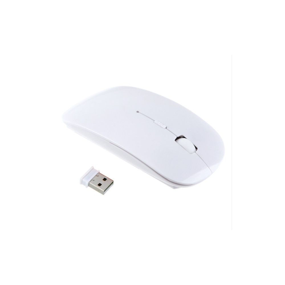 Shot - Souris pour PC PACKARD BELL USB Sans Fil Ultra Plate Universelle Capteur Optique 3 Boutons Ordinateur (BLANC) - Souris