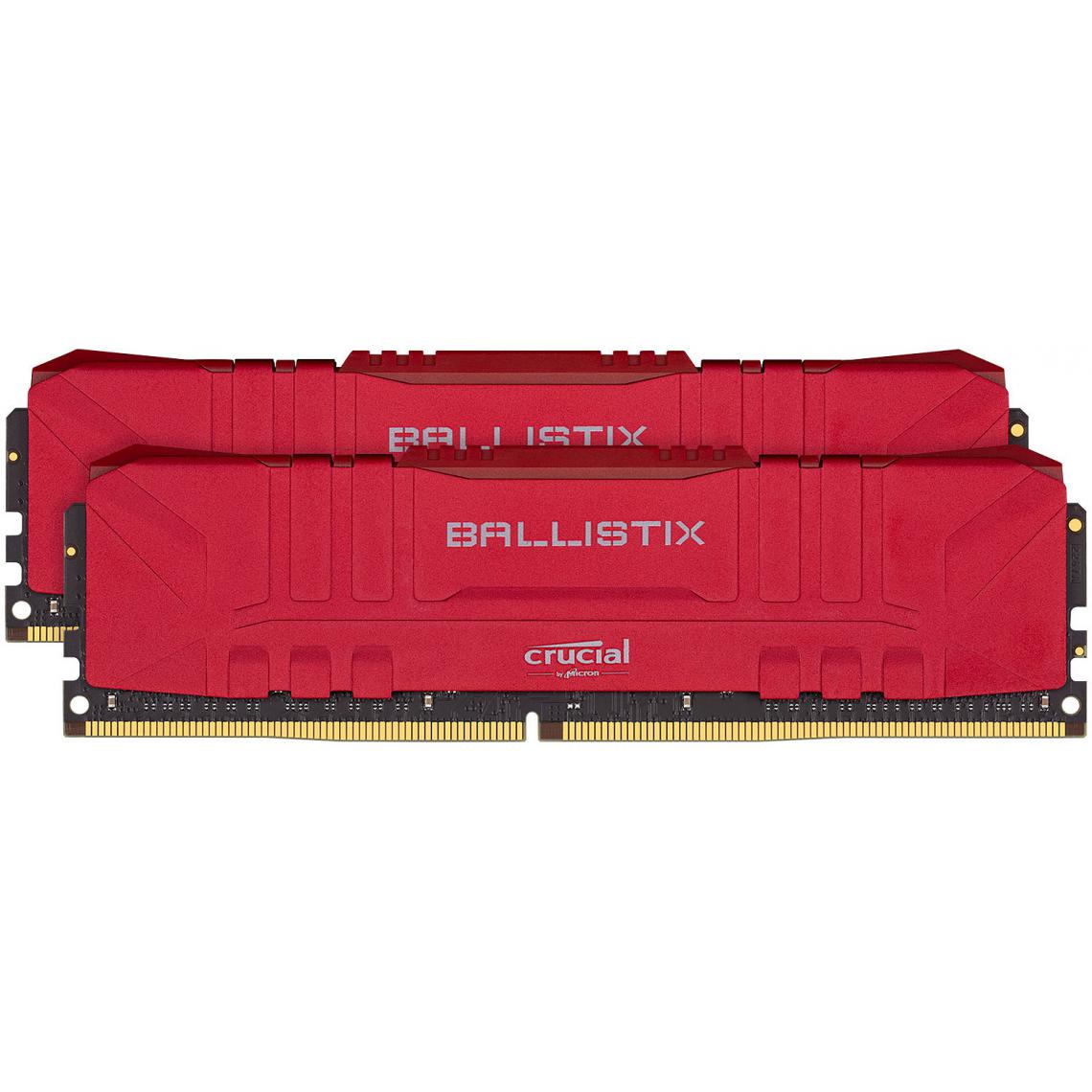 Ballistix - Ballistix Red 16 Go (2 x 8 Go) DDR4 3200 MHz CL16 - RAM PC Fixe