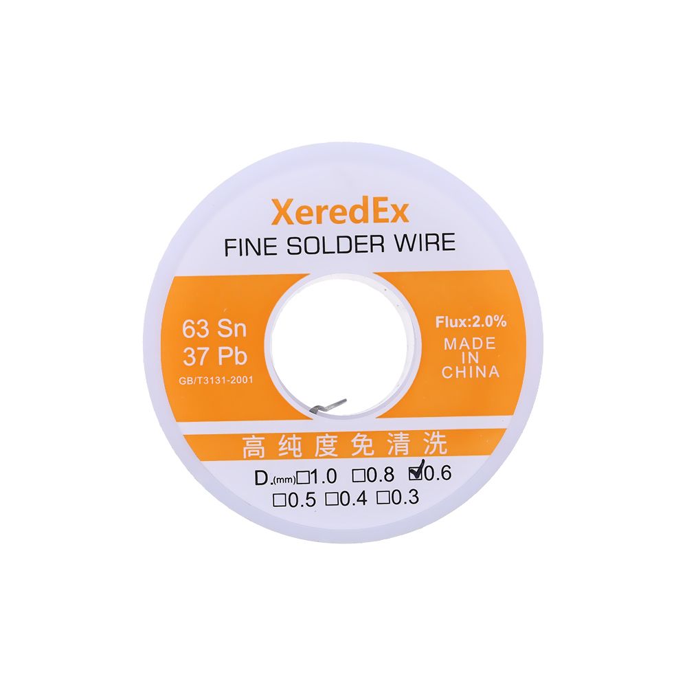 Generic - Pain de soudure de fil de soudure de fil d'étain de fil de 0.6mm 50g 2.0% - Accessoires Clavier Ordinateur