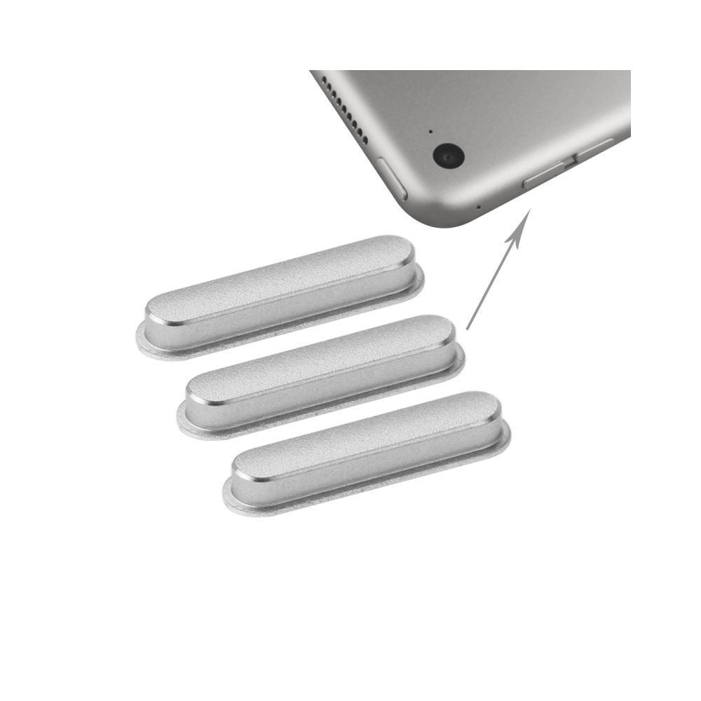 Wewoo - Pour iPad Air 2 / gris 6 3 touches latérales pièce détachée PCS - Accessoires et Pièces Détachées