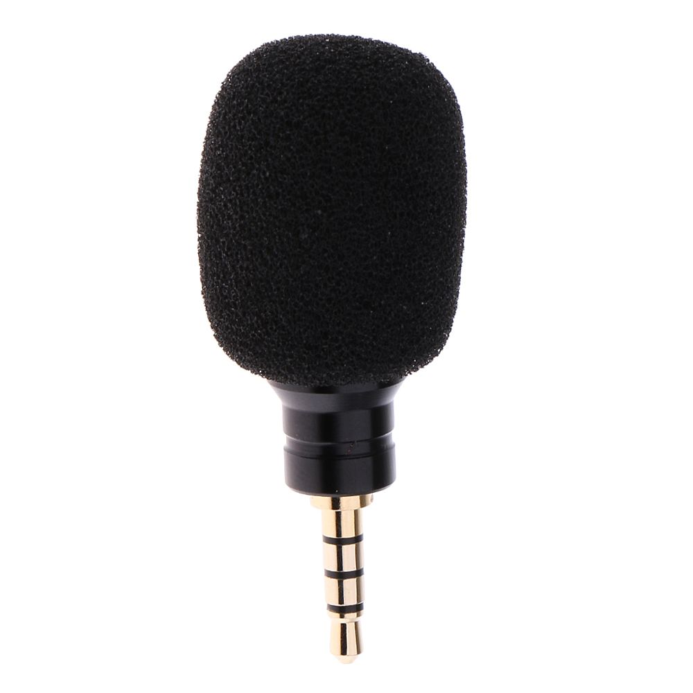 marque generique - mini microphone micro 3.5mm pour téléphone portable ipad smartphone ordinateur portable noir - Micros studio