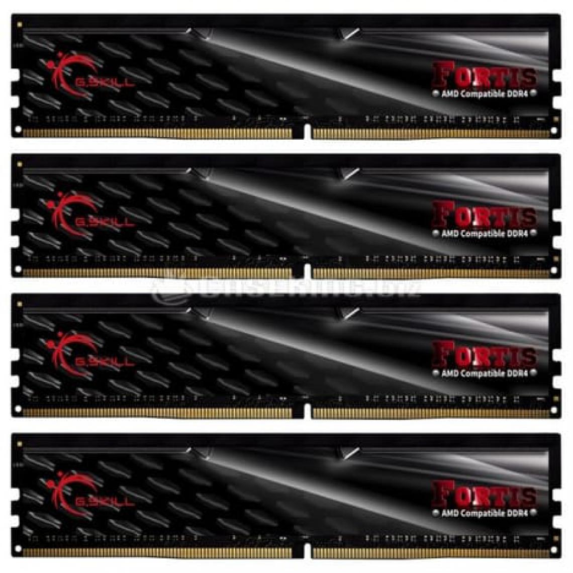 Gskill - Fortis Series 64 Go (4x 16 Go) DDR4 2400 MHz CL15 - RAM PC Fixe
