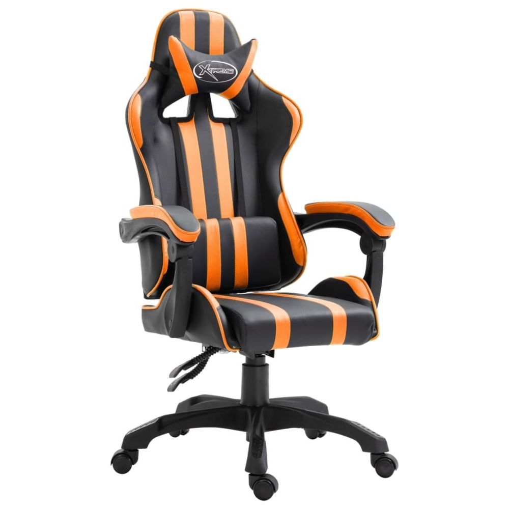 Vidaxl - vidaXL Chaise de jeu Orange Similicuir - Chaise gamer