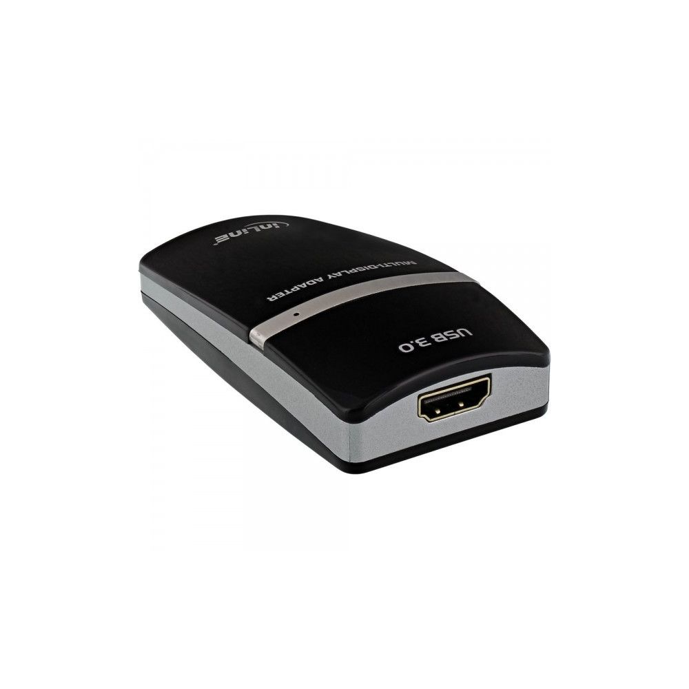 Alpexe - Carte graphique USB InLine® USB 3.0 à HDMI + Adaptateur HDMI à DVI max. 2048x1152 - Accessoires Carte Graphique
