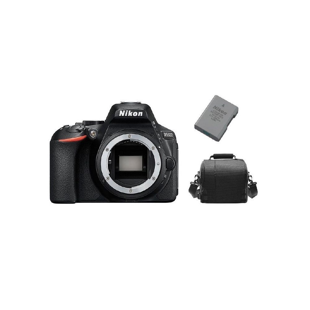 Nikon - NIKON D5600 Body + camera Bag + NIKON EN-EL14A Battery - Reflex Grand Public