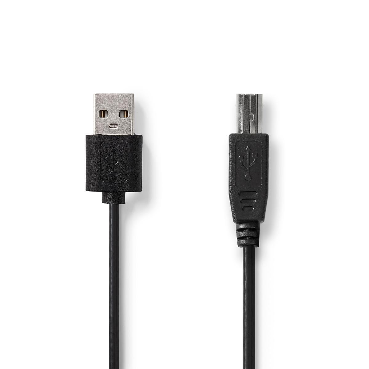 Nedis - Nedis Câble USB 2.0 A Mâle - USB B Mâle 3,0 m Noir - Câble antenne