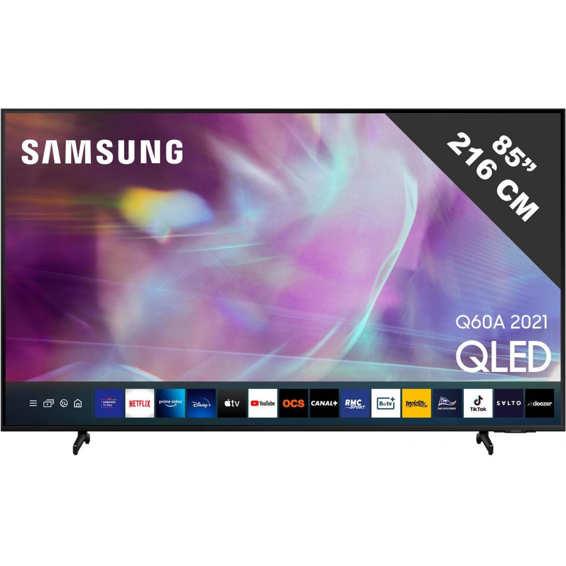 Samsung - TV QLED 4K 214 cm QE85Q60AAUXXC - TV 66'' et plus