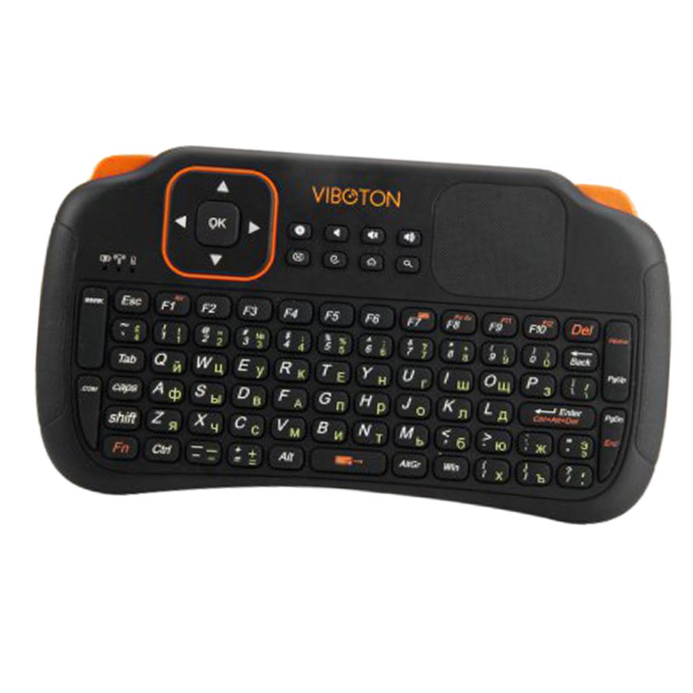 marque generique - 2,4 g mini clavier sans fil avec pavé tactile multipoint et entrée russe avec souris - Clavier