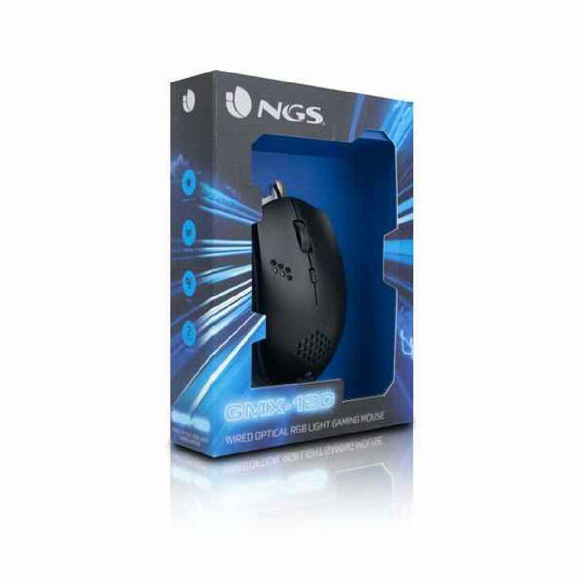 Ngs - Souris Gaming NGS GMX-120 800/1200 dpi Noir - Souris