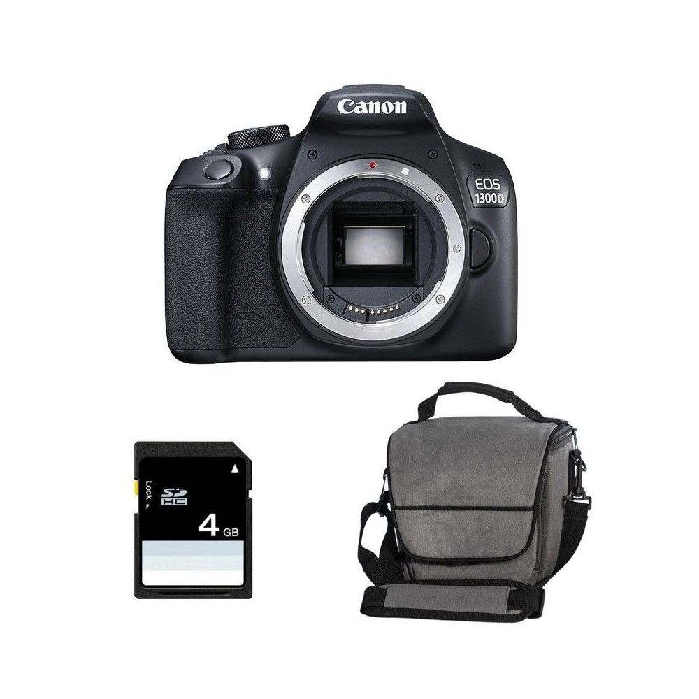 Canon - CANON EOS 1300D Body+ Canon Bag + 16GB SD card - Reflex Grand Public