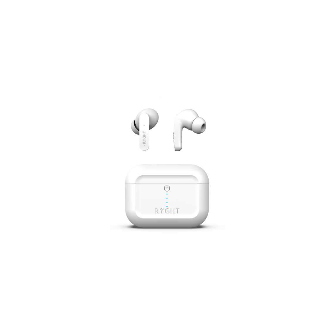 Ryght - RYGHT PULSE ANC - Ecouteurs sans fil bluetooth intra auriculaire avec Boitier (BLANC) - Ecouteurs intra-auriculaires