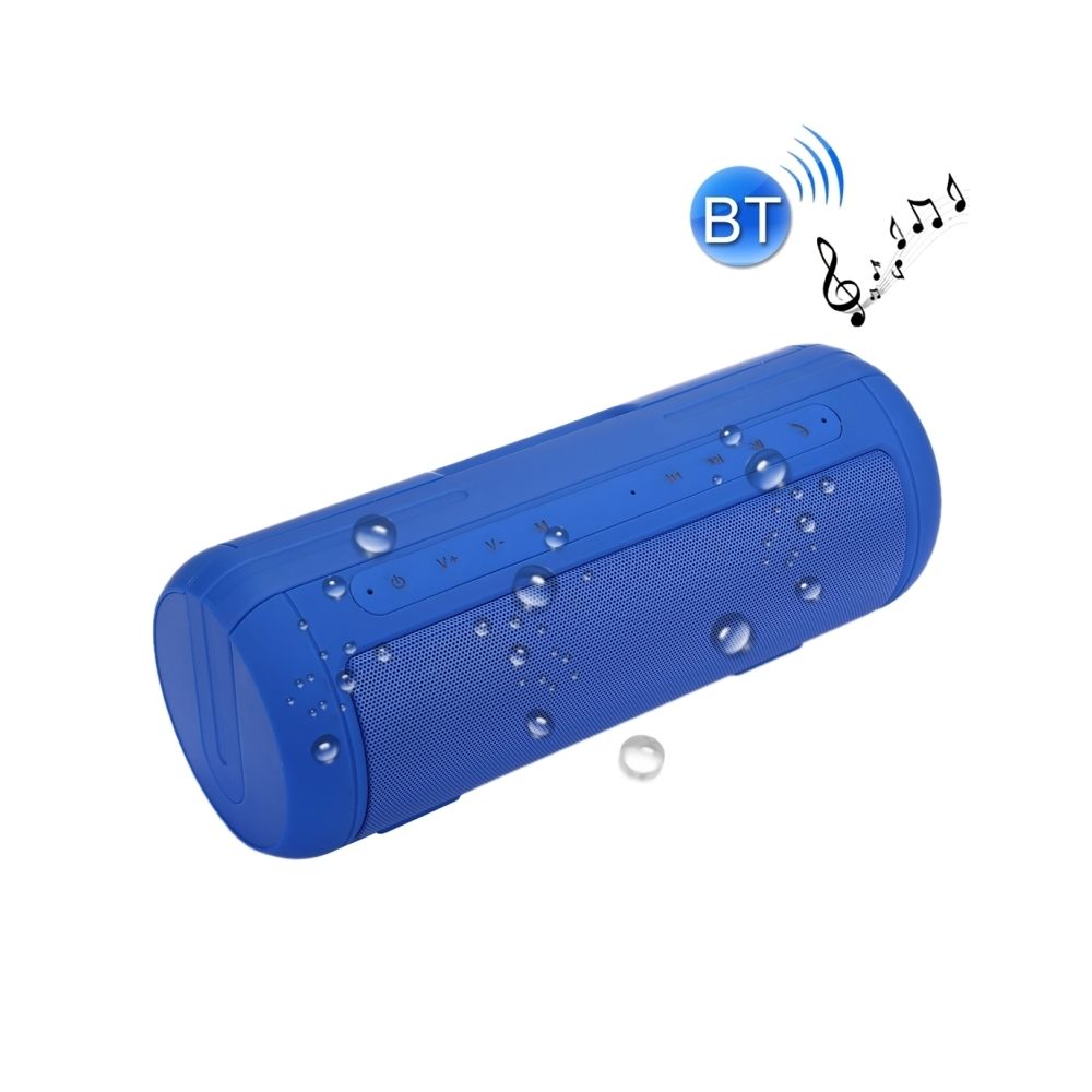 Wewoo - Enceinte Bluetooth étanche bleu Haut-Parleur Stéréo E5 Life, avec Micro et Poignée Intégrés, Appels Mains Libres Carte TF & AUX IN & Alimentation, Distance: 10m - Enceintes Hifi