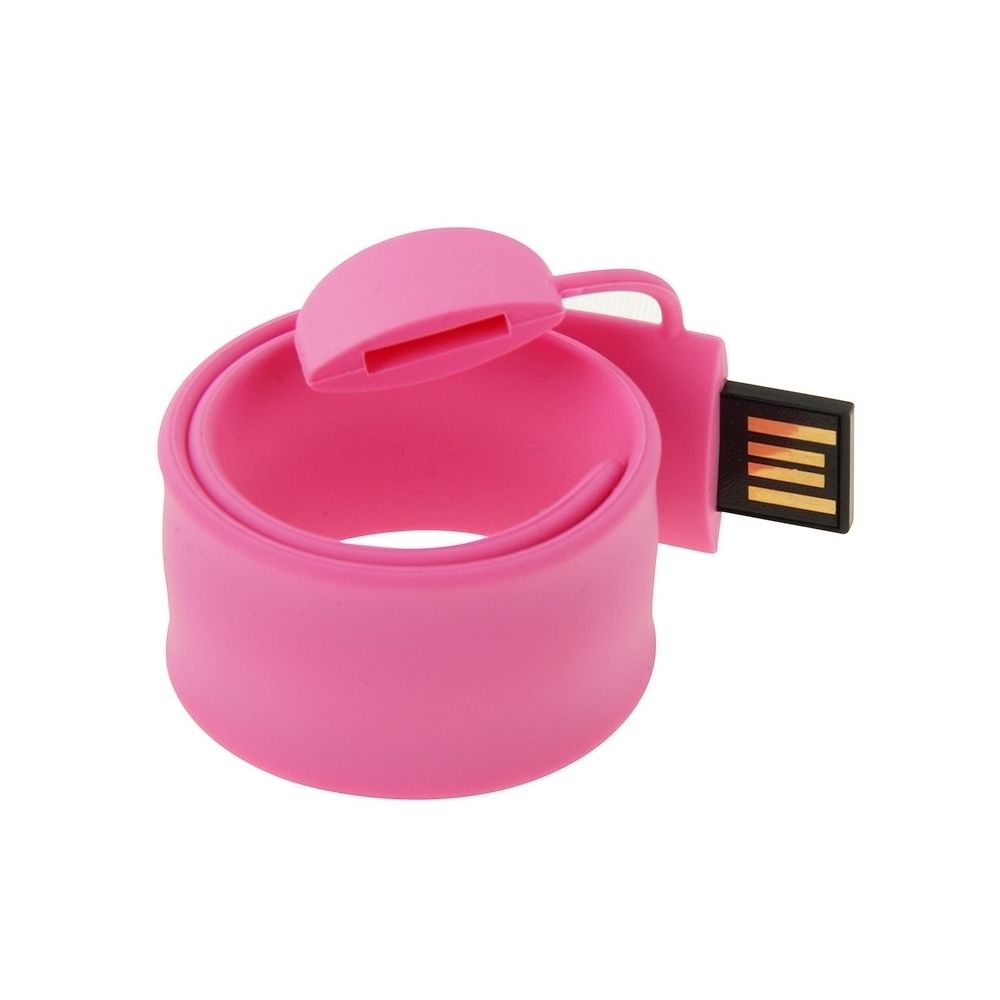 Wewoo - Clé USB rose Silicone Bracelet USB Flash Disk avec 8 Go de mémoire - Clés USB