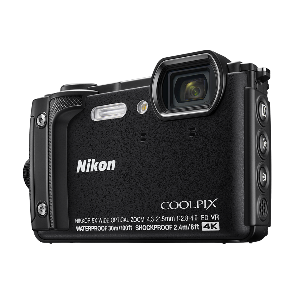Nikon - Appareil photo compact étanche Noir - W300 - Appareil compact