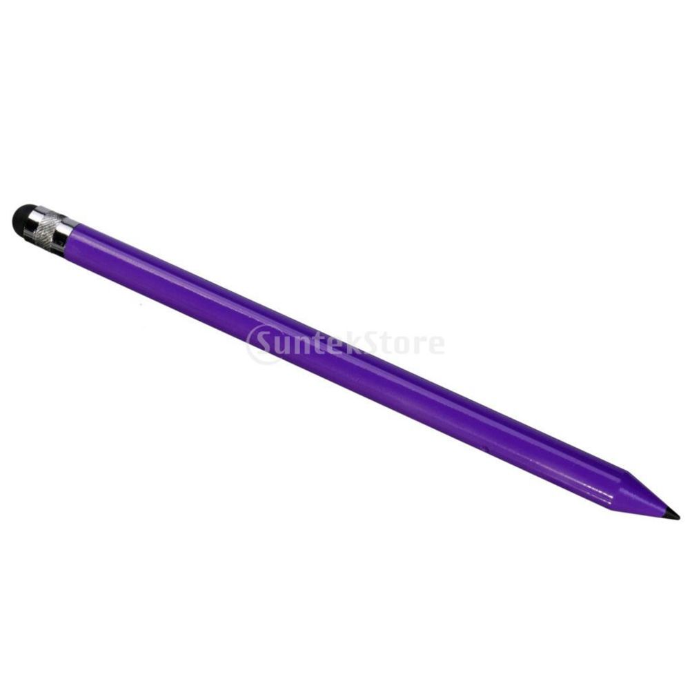 marque generique - stylet crayon capacitif pour iphone tablette pc samsung s6 s7 violet - Clavier