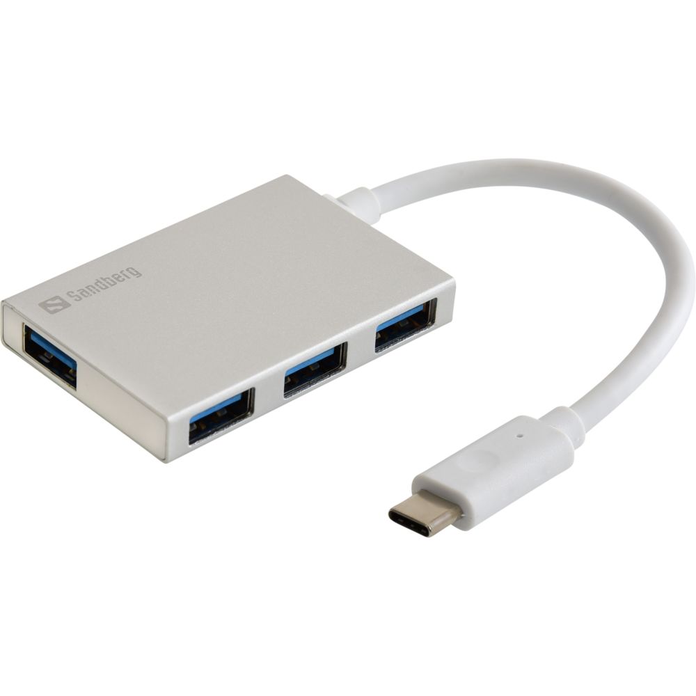 Sandberg - Sandberg USB-C to 4 xUSB 3.0 Pocket Hub - Hub