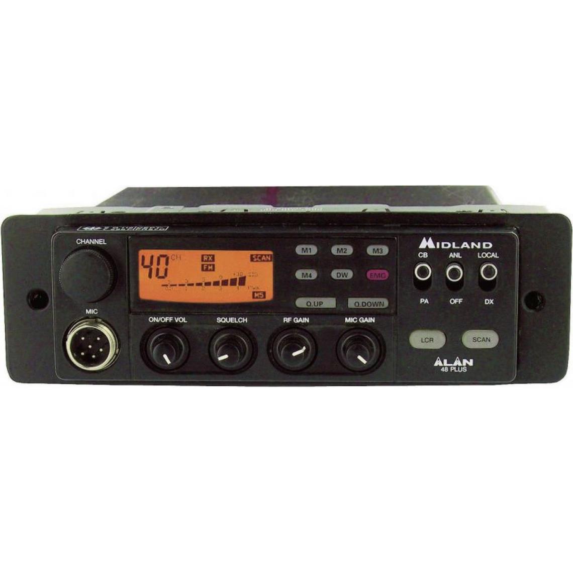 Albrecht - Midland SPM 48-DIN Rack au format DIN pour Alan 48 P Multi - Radio
