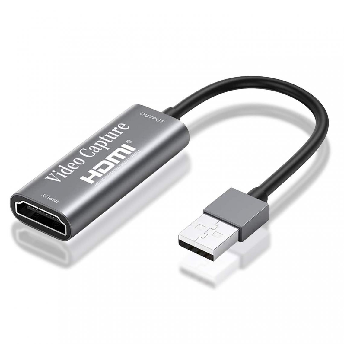 Universal - Carte de capture HDMI améliorée USB 2.0 Carte de capture audio et vidéo USB à HDMI HD 4K 1080p 30fps Enregistrement vidéo Capture audio Jeu Capture CA - Tapis de souris