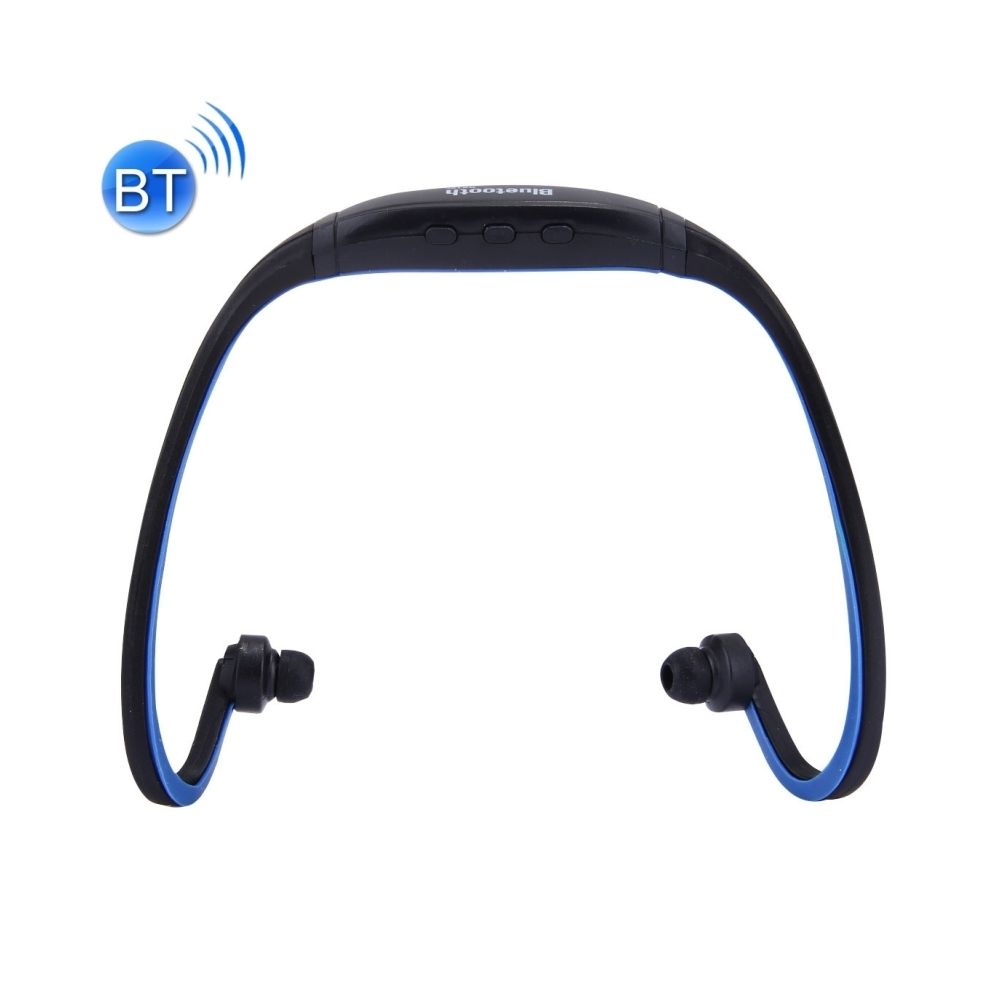 Wewoo - Casque Bluetooth Sport bleu foncé pour Smart Phones & iPad ou Autres Périphériques Audio Stéréo Sans Fil Sans In-Ear avec Micro SD Carte Slot & Mains Libres, - Casque