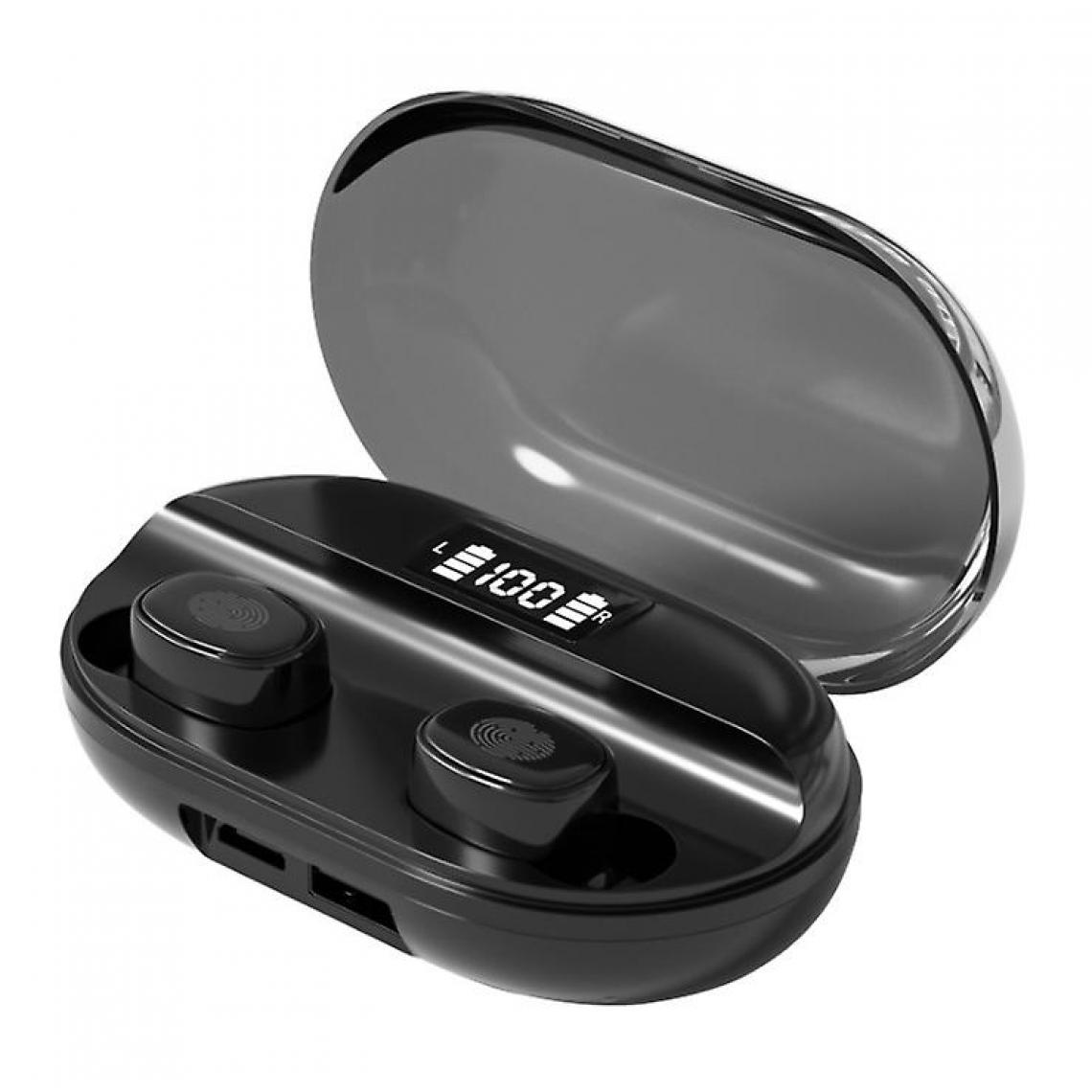 Universal - Bouchons d'oreille TWS Bluetooth Wireless Touch Control pour Samsung (noir) - Micro-Casque