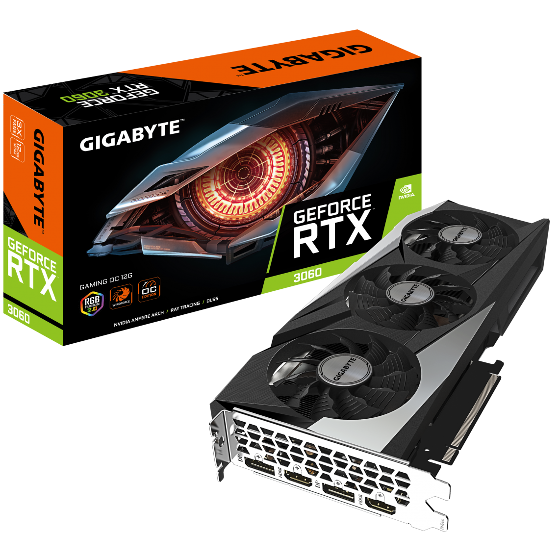 Gigabyte - GeForce RTX 3060 GAMING OC - 12 Go - Carte Graphique NVIDIA