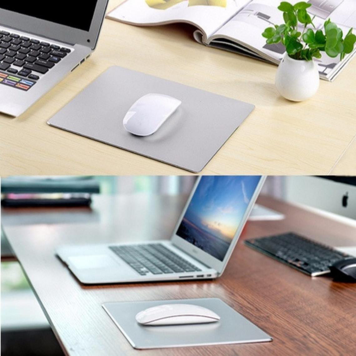 Shot - Tapis de Souris Aluminium pour PC ASUS Chromebook Antiderapant Mince Design Bureau (NOIR) - Tapis de souris