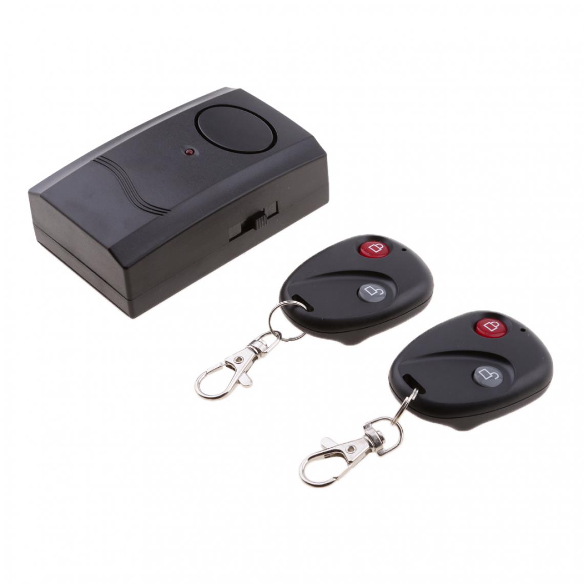 marque generique - Moto Sans Fil Télécommande 2x Clé Alarme de Vibration Antivol Sécurité - Accessoires et Pièces Détachées