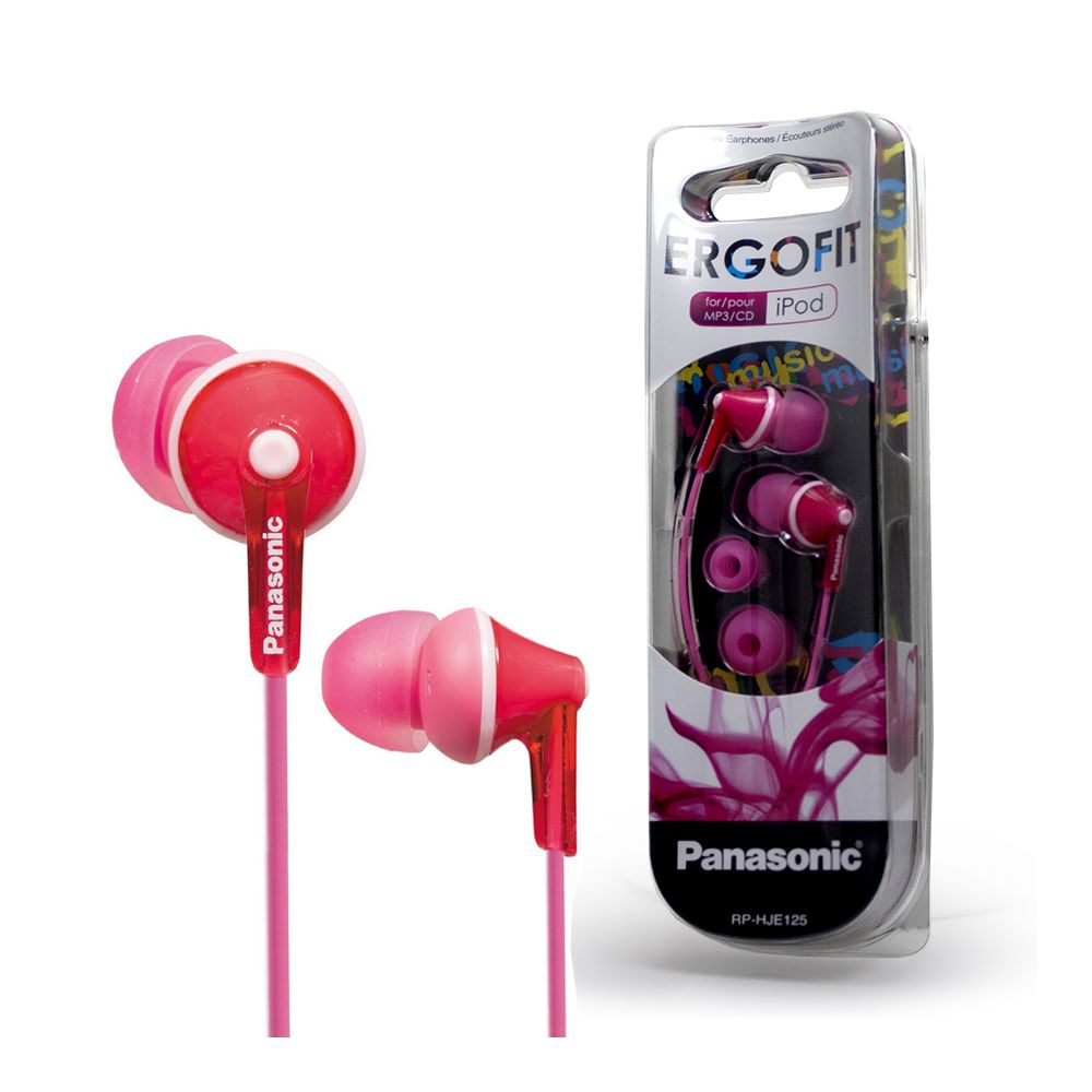 Panasonic - Rasage Electrique - Ecouteurs - RP-HJE125E-P - Rose - Ecouteurs intra-auriculaires
