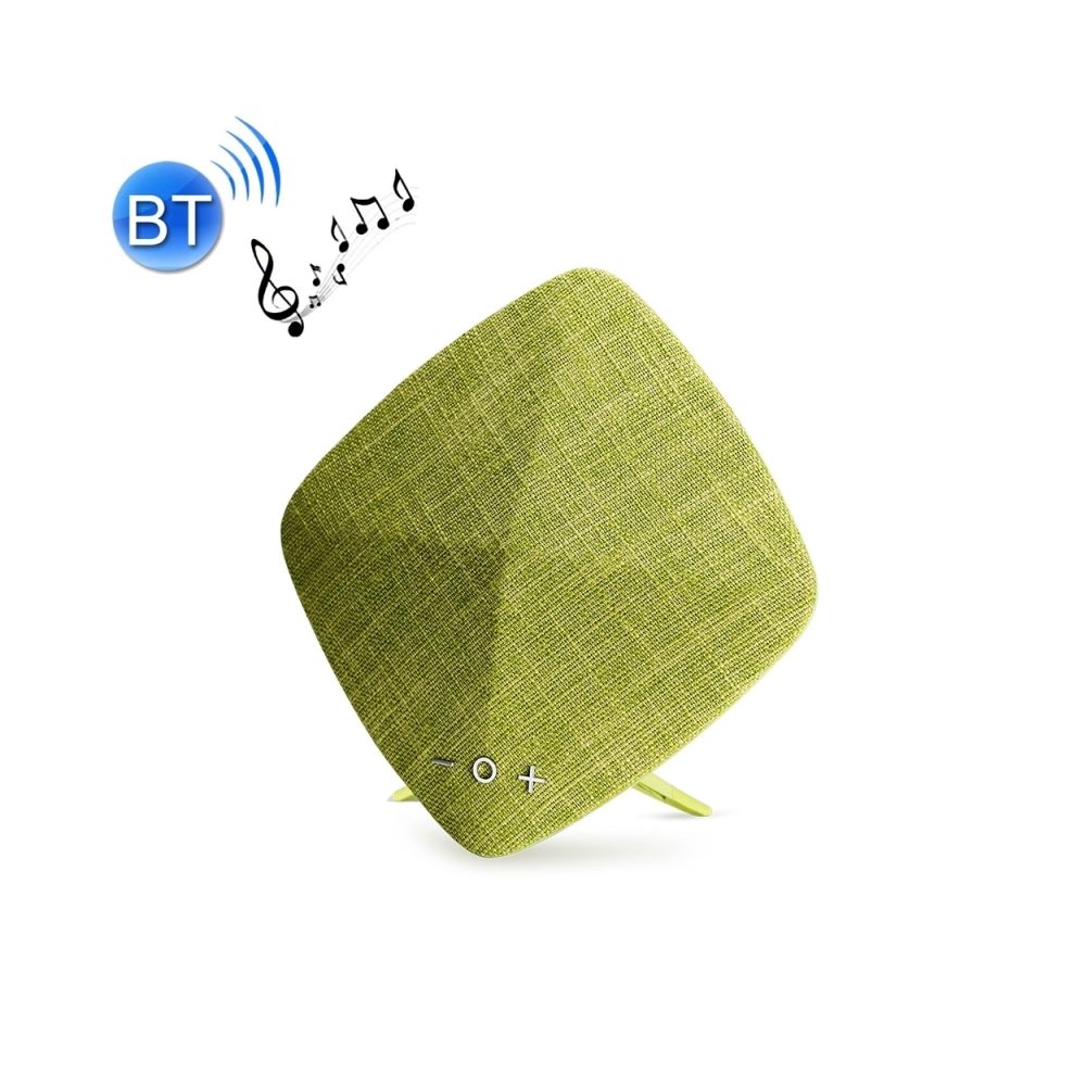 Wewoo - Enceinte Bluetooth d'intérieur vert Haut-parleur stéréo Design de tissu portable, avec microphone intégré, Carte Micro SD et AUX IN & USB, Distance: 10m - Enceintes Hifi