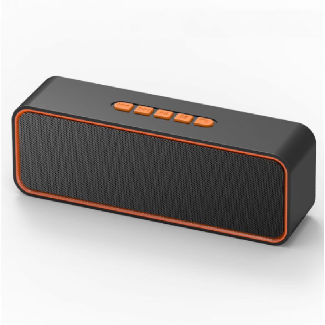 Chrono - Haut-parleur Bluetooth sans fil, haut-parleur portable Bluetooth 5.0, avec double basse, stéréo 3D, radio FM, fonction mains libres, batterie intégrée de 1500 mAh, 16 heures de lecture(Orange) - Enceintes Hifi