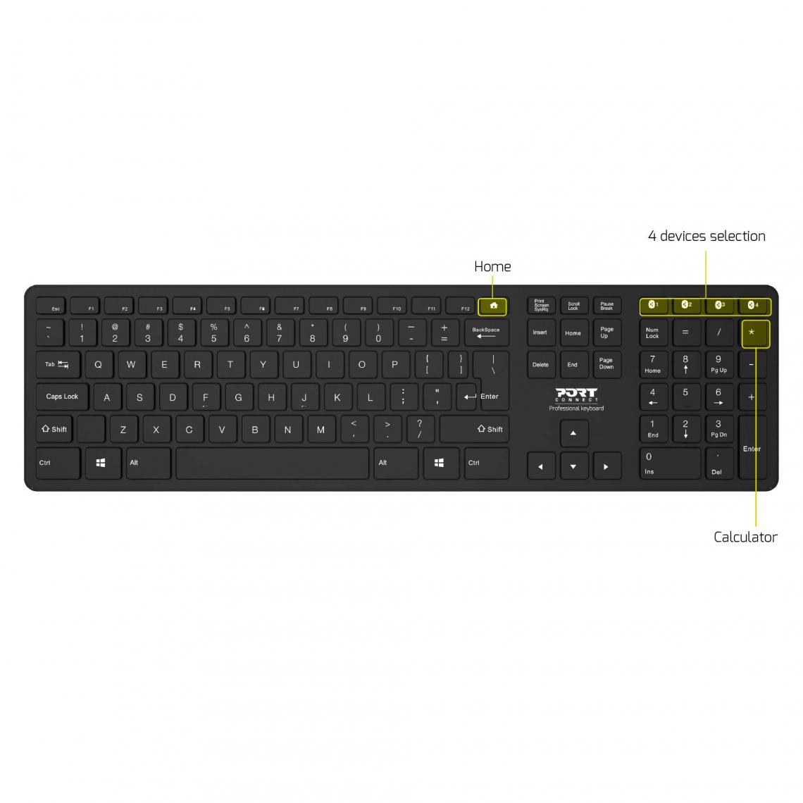 Port Design - Keyboard Office Pro BT FR Keyboard Office Pro Bluetooth - Clavier