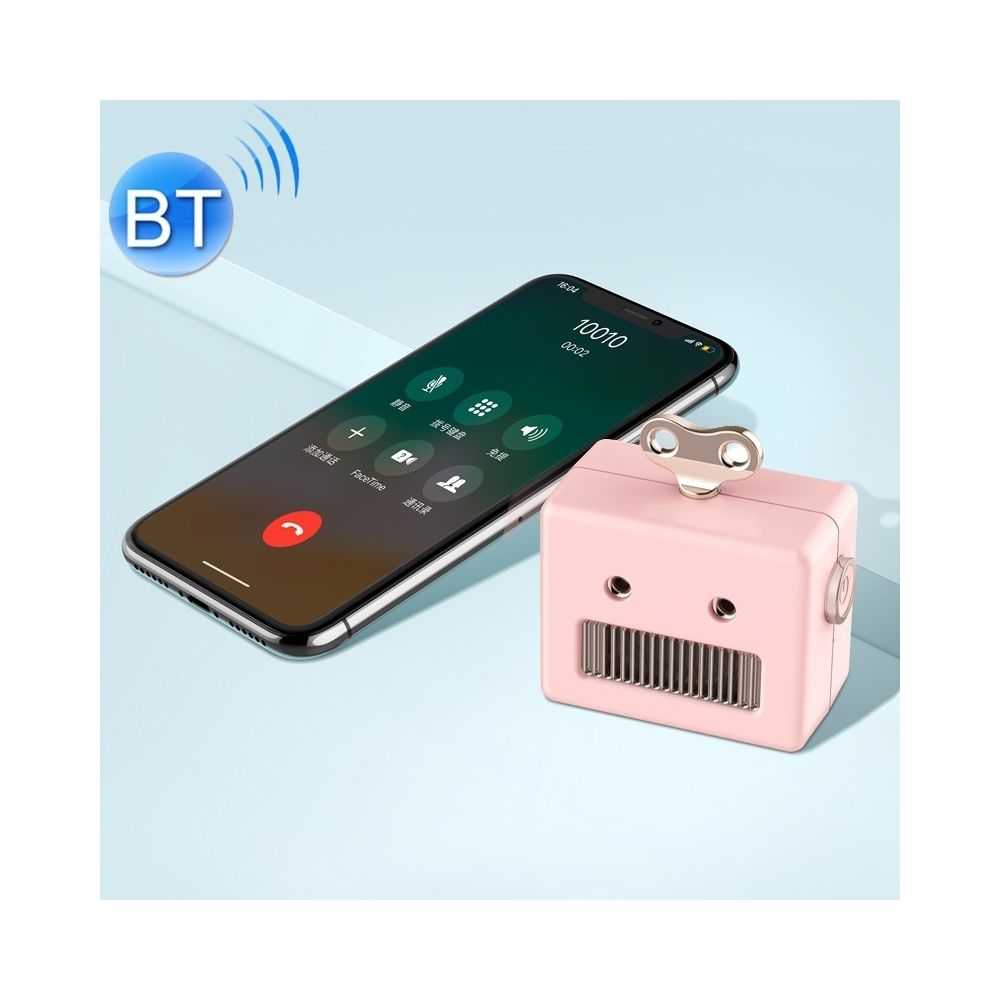 Wewoo - Mini enceinte Bluetooth 3W 5V haut-parleur sans fil rétro de robot (rose) - Enceintes Hifi