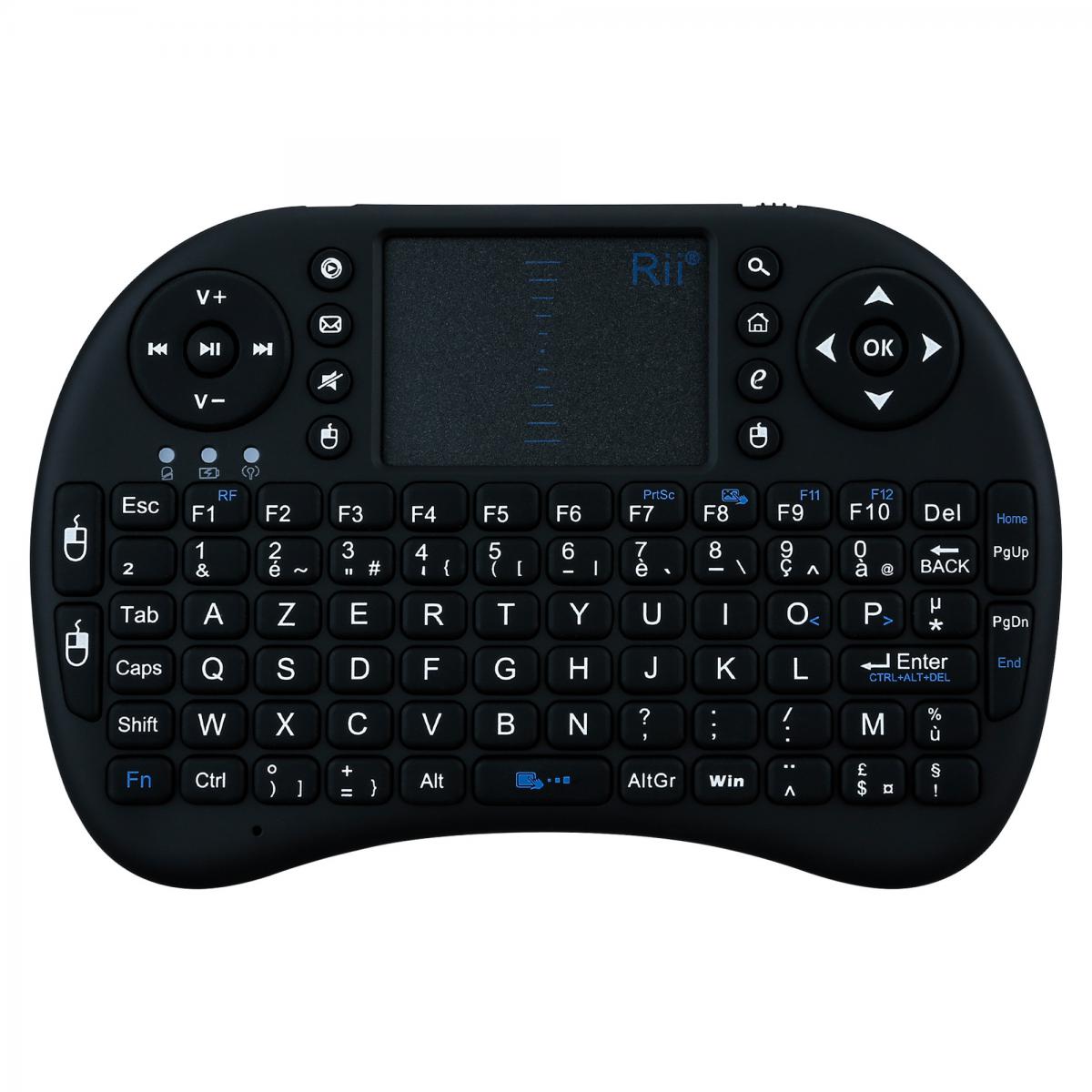 Shot - Mini clavier Bluetooth pour IPHONE 11 Pro Smartphone Sans Fil AZERTY Rechargeable (NOIR) - Clavier
