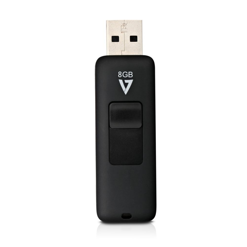 V7 - V7 VF28GAR-3E lecteur USB flash 8 Go USB Type-A 2.0 Noir - Clés USB