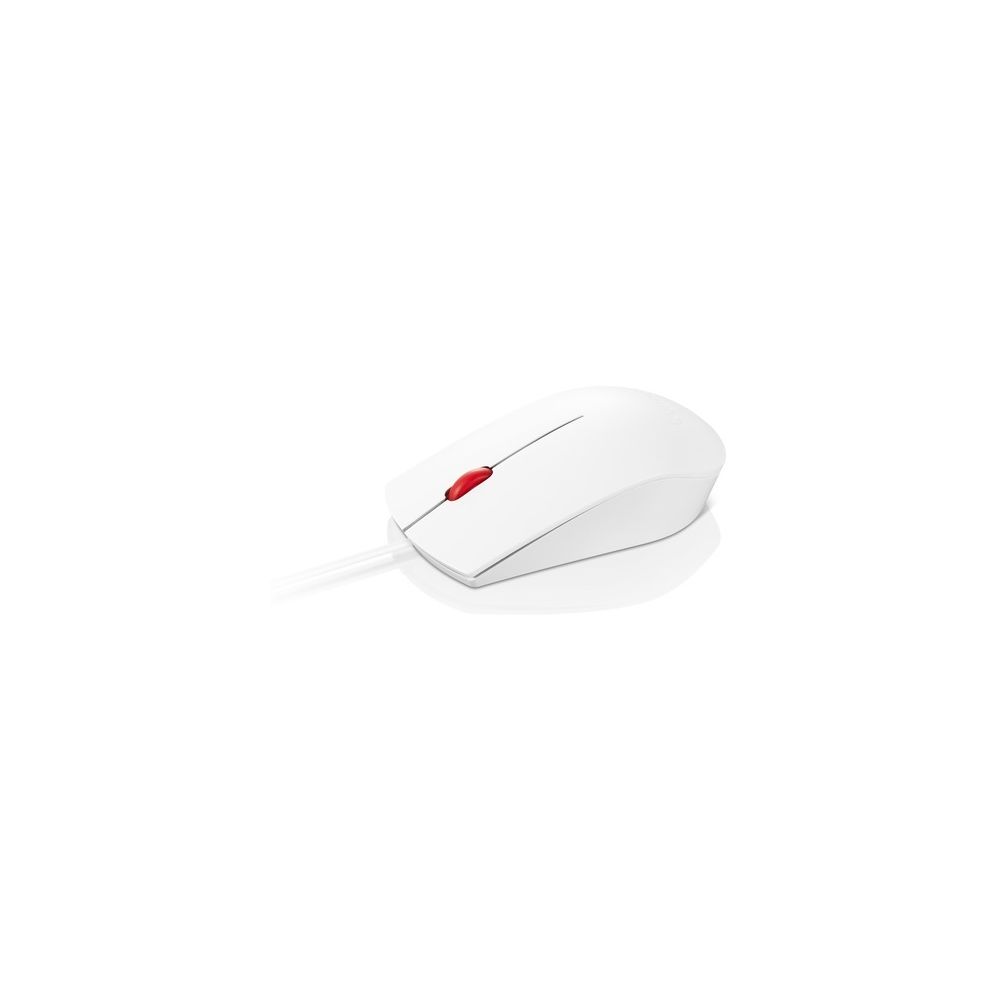 Lenovo - LENOVO Lenovo Essential USB Mouse White - Souris