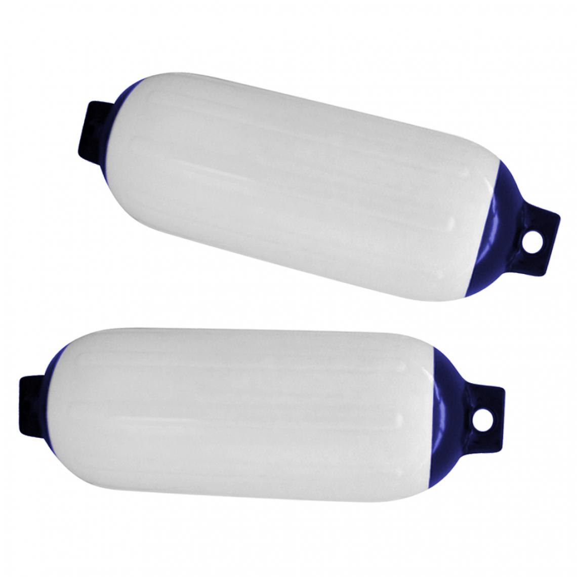 marque generique - 2pcs Bateau Marin Fender Premium PVC Pare-chocs Dock Shield Protection - Bleu Blanc - Accessoires et Pièces Détachées
