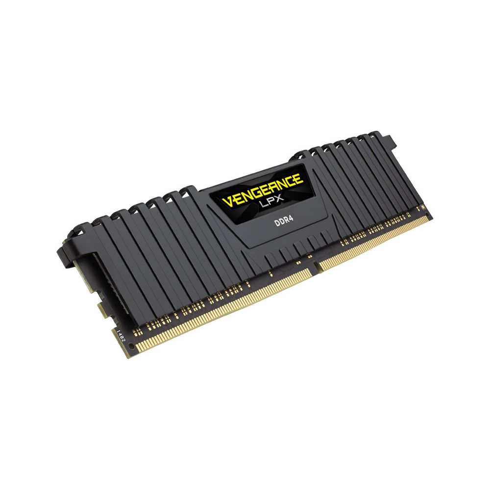 Corsair - DDR4, 2400MHz 16GB 1 x 288 DIMM, Unbuffered, 16-16-16-39, Vengeance LPX dissipateur Noir - RAM PC Fixe