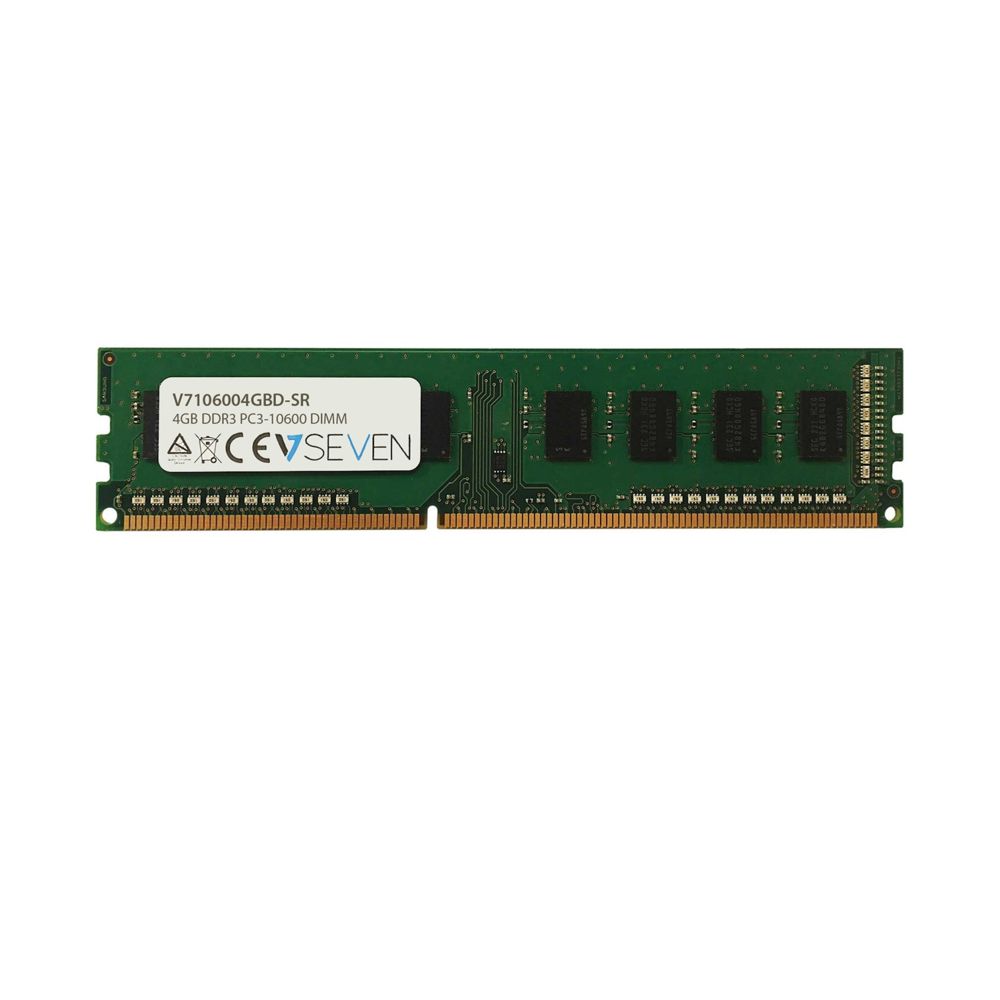 V7 - V7 4GB DDR3 PC3-10600 1333MHZ DIMM Module de mémoire - V7106004GBD-SR - RAM PC Fixe