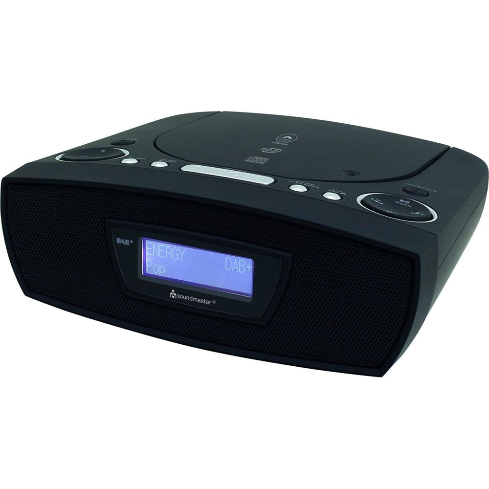 Soundmaster - Radio réveil FM DAB CD AUX USB noir - Radio