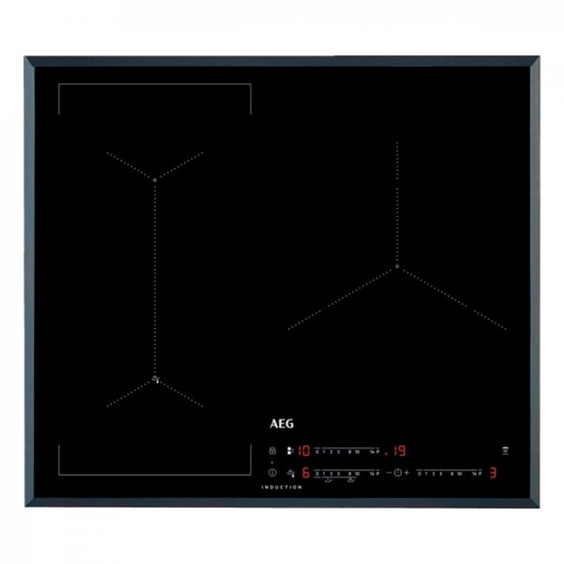 AEG - Plaque à Induction Aeg IAE6344SFB Noir (3 Zones de cuisson) 60 cm - Table de cuisson
