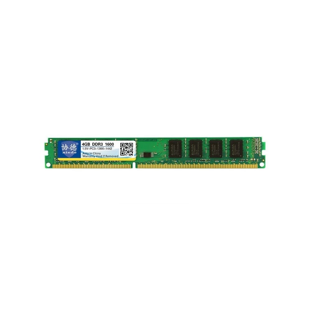 Wewoo - Mémoire vive RAM DDR3 1600 MHz 4GB 1.5V Module de à compatibilité totale pour PC bureau - RAM PC Fixe