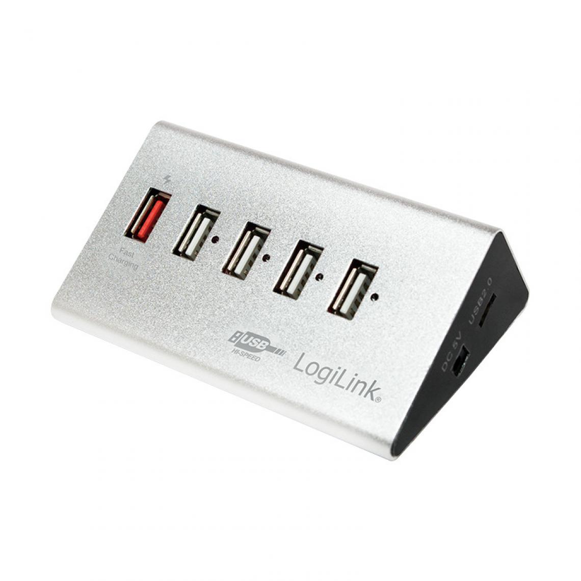 Logilink - LogiLink Hub USB 2.0 avec bloc d'alimentation, 4 ports + () - Hub