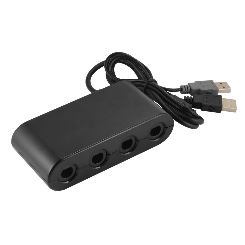 Xcsource - XCSOURCE GameCube Adapter Contrôleur de GC à 4 ports vers adaptateur USB pour Nintendo Switch WiiU PC Jeux Smash Brothers AC1435 - Joystick