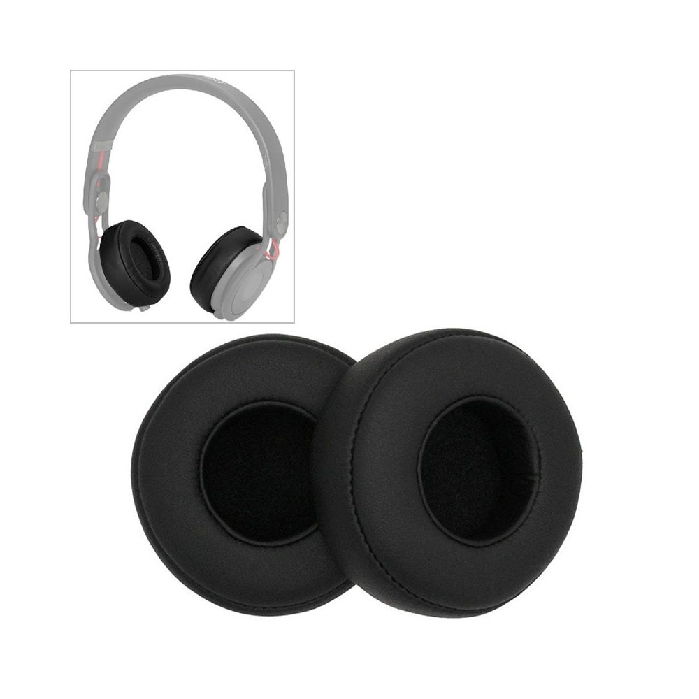 Wewoo - Coussinets Mousse 2 PCS pour Beats Studio Mixr casque couverture en cuir de protection éponge cache-oreilles noir - Casque