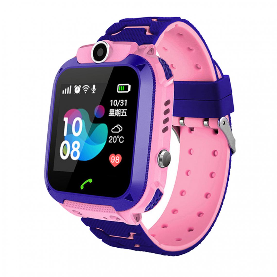 marque generique - Q12B Smart Watch GPS à écran tactile appel téléphonique étanche Smart Bracelet rose - Montre connectée
