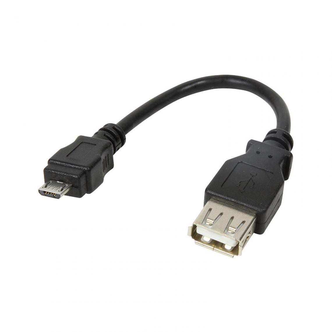 Logilink - LogiLink Câble adaptateur micro USB-B mâle - USB-A femelle () - Hub