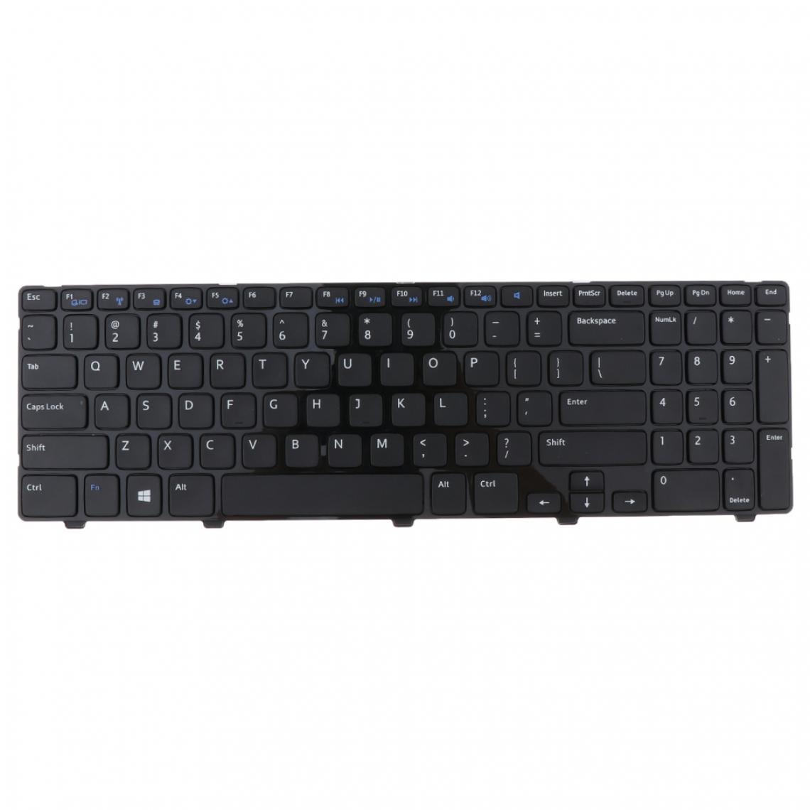 marque generique - Clavier Computer Gamer Gaming Keyboard US Anglais pour Dell 15R-5521 3521 2521 P28F - Clavier