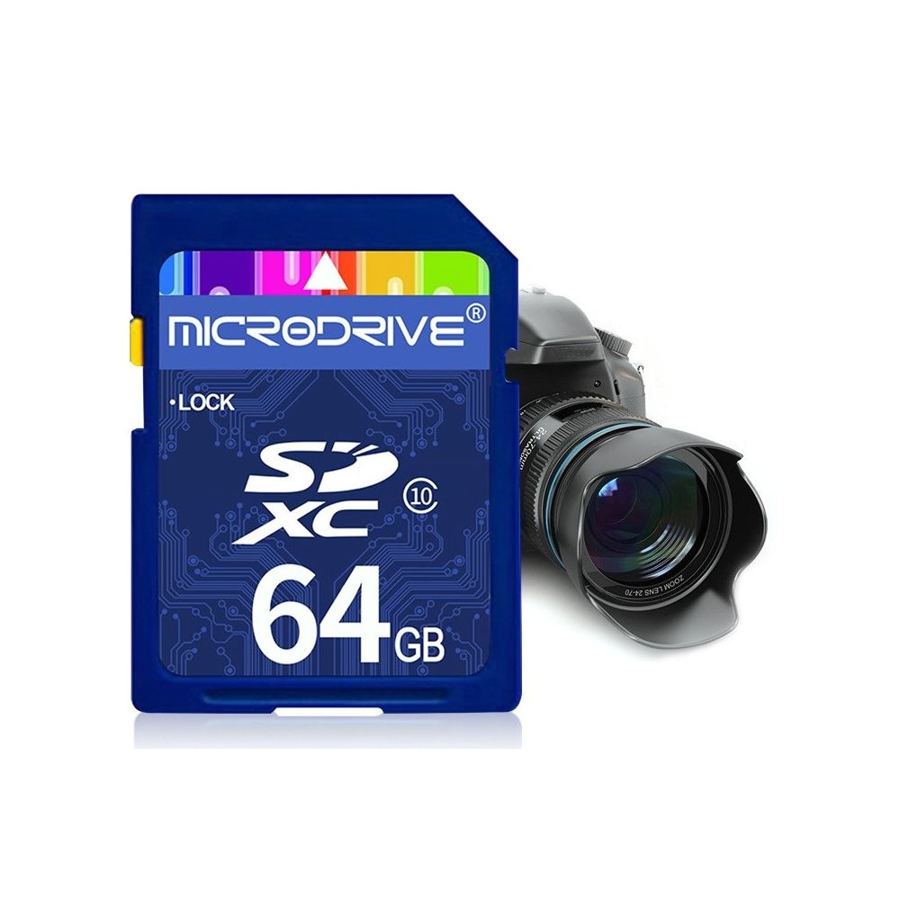 Wewoo - Carte SD mémoire SD Microdrive 64 Go haute vitesse de classe 10 pour tous les appareils numériques avec fente SD - SSD Interne